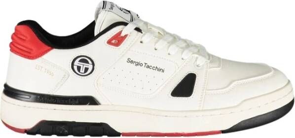 Sergio Tacchini Stijlvolle witte sneakers met contrastdetails White Heren