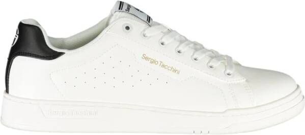 Sergio Tacchini Stijlvolle witte sneakers met contrastdetails White Heren