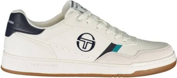 Sergio Tacchini Witte Sneakers met Contrasterend Borduursel White Heren