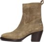 Shabbies Amsterdam Shabbies Julie Ankle Boot Enkellaarsjes Enkelboots met rits Dames Beige - Thumbnail 2