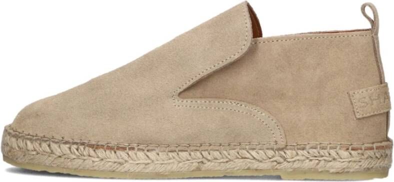 Shabbies Beige Suede Loafers Beige Dames