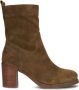 Shabbies Amsterdam Shabbies 183020323 Enkellaarsjes Enkelboots met rits Dames Bruin - Thumbnail 3