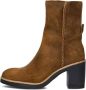 Shabbies Amsterdam Shabbies Venle Ankle Boot Enkellaarsjes Enkelboots met rits Dames Bruin - Thumbnail 3