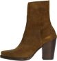 Shabbies Amsterdam Shabbies 183020299 Enkellaarsjes Enkelboots met rits Dames Bruin - Thumbnail 2