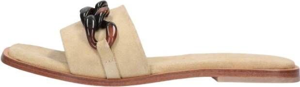 Shabbies Bruine Ketting Slipper Beige Dames