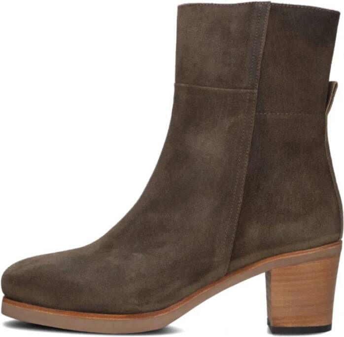 Shabbies Dames Enkellaarsjes Lieve G Ankle Boot Brown Dames