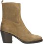 Shabbies Amsterdam Shabbies 182020399 Enkellaarsjes Enkelboots met rits Dames Bruin - Thumbnail 2