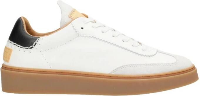 Shabbies Leren Sneakers Bossa Nuovo Stijl Beige Dames