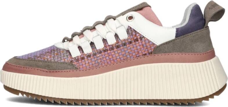 Shabbies Paarse Hoge Sneakers Chavi Mireille Multicolor Dames