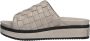 Shabbies Platform Slipper Licht Grijs Gevlochten Gray Dames - Thumbnail 3