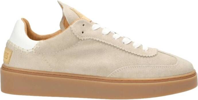 Shabbies Suede Sneakers Bossa Nuovo Style Beige Dames