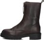 SHABBIES Enkelboots Dames Tirza Zipa Maat: 40 Materiaal: Leer Kleur: Taupe - Thumbnail 2