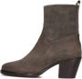 Shabbies Amsterdam Shabbies Julie Ankle Boot Enkellaarsjes Enkelboots met rits Dames Taupe - Thumbnail 2