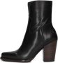 Shabbies Amsterdam Shabbies Loju Bootie Enkellaarsjes Enkelboots met rits Dames Zwart - Thumbnail 3