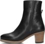 Shabbies Amsterdam Shabbies Lieve G Ankle Boot Enkellaarsjes Enkelboots met rits Dames Zwart - Thumbnail 2