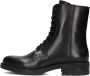 Shabbies Amsterdam Shabbies Dean Lace-up Veterboots Laarzen Met Veters Dames Zwart - Thumbnail 3