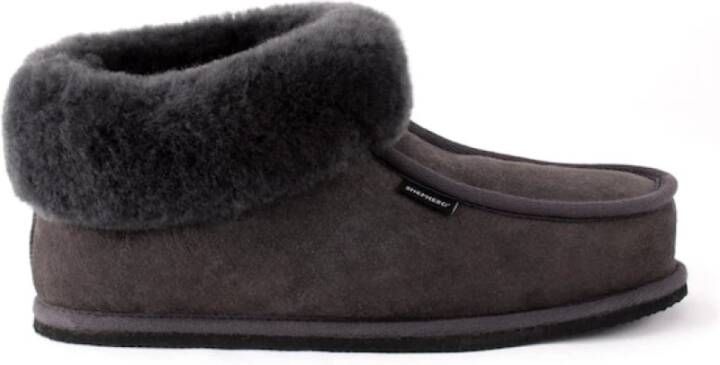 Shepherd Gezellige Schapenvacht Pantoffels Gray Heren