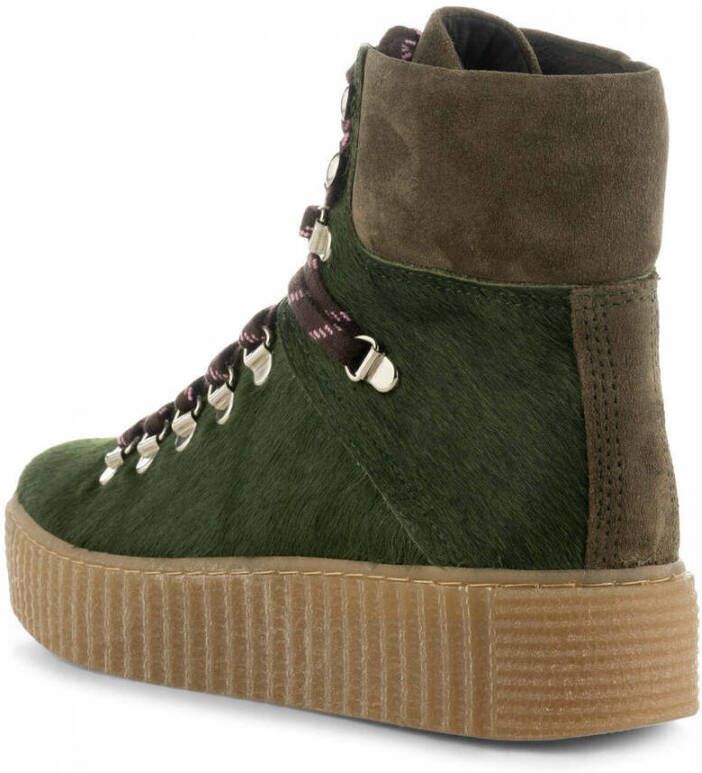 Shoe the Bear Agda boot suede Khaki Pony Groen Dames