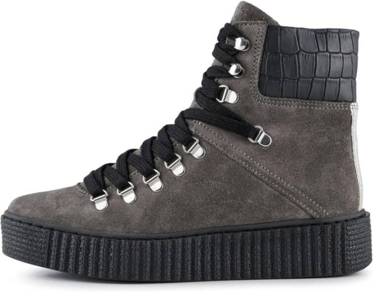 Shoe the Bear Agda laars suede Donker Grijs Gray Dames