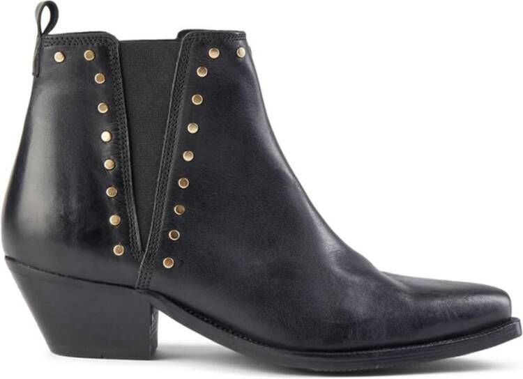 Shoe the Bear Arietta Studs Leren Chelsea Boot Zwart Black Dames