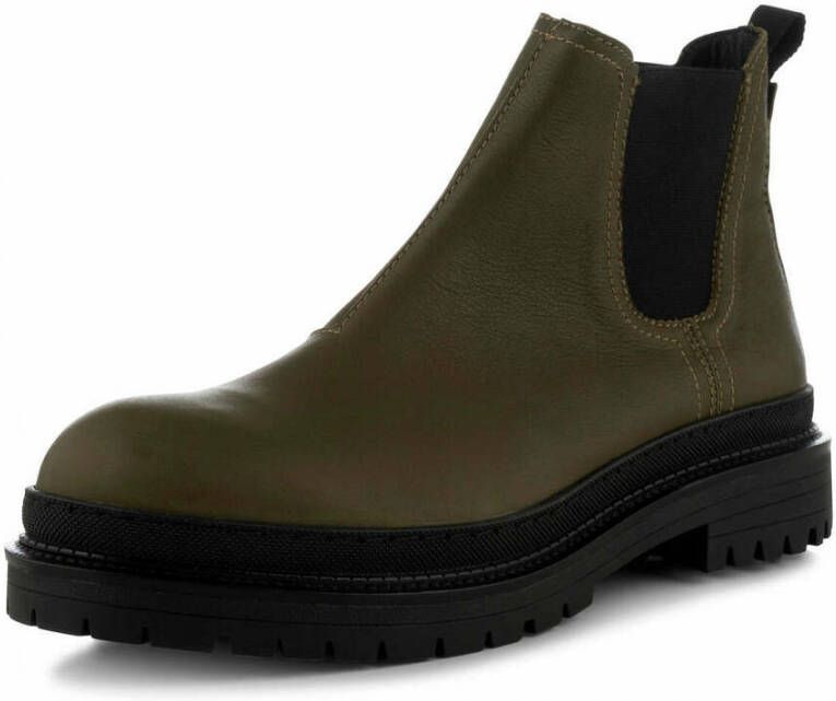 Shoe the Bear Arvid chelsea boot leer Green Dames