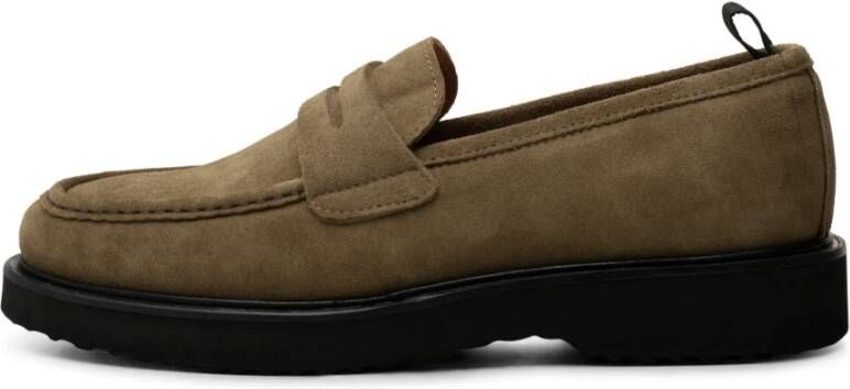 Shoe the Bear Casual Suède Loafer Khaki Green Heren