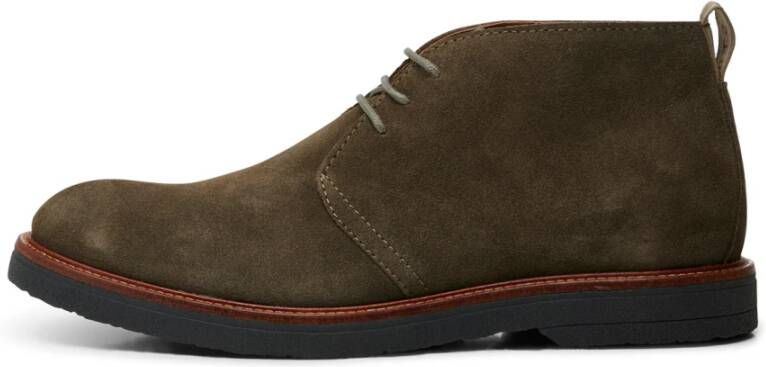 Shoe the Bear Desert boot suede Khaki Green Heren