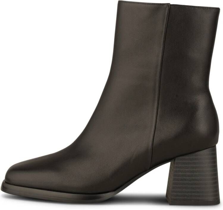 Shoe the Bear Elegante Leren Bootie met Rits Black Dames