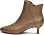 Shoe the Bear Glitter Leren Enkellaarsje Elegante Rits Brown Dames - Thumbnail 2