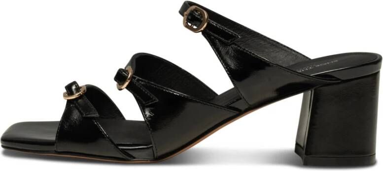 Shoe the Bear Hanna Buckle Mule Leer Zwart Black Dames