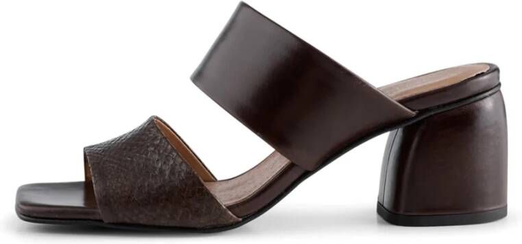 Shoe the Bear Runa mule fishleather Zwart Dames