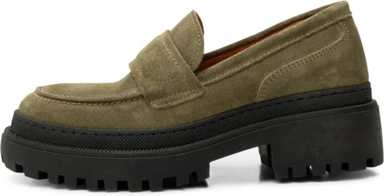 Shoe the Bear Iona loafer suede Algae Green Dames