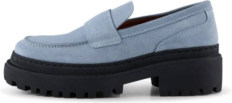 Shoe the Bear Iona loafer suede Blauw Blue Dames