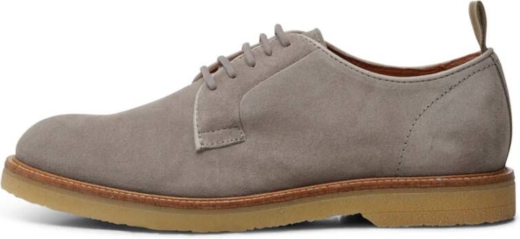 Shoe the Bear Kip derby waterafstotend suède Taupe Beige Heren