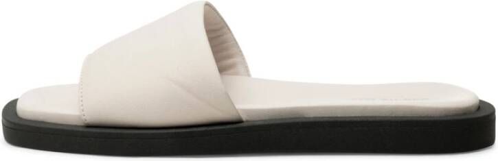 Shoe the Bear Krista Mule Leren Slipper White Dames