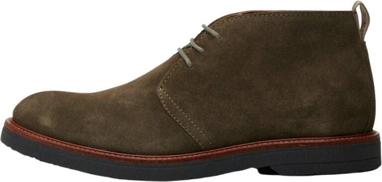 Shoe the Bear Moderne Desert Boot Suède Khaki Green Heren