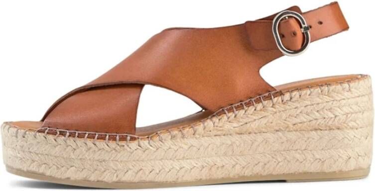 Shoe the Bear Orchid wedge leer TAN Beige Dames