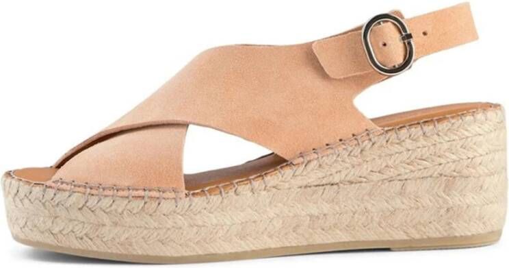 Shoe the Bear Orchid wedge suede Apricot Orange Dames