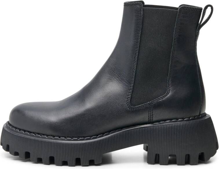 Shoe the Bear Posey chelsea boot leer Zwart Black Dames