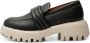 Shoe the Bear Chunky Leren Loafer Zwart Contrast Black Dames - Thumbnail 1