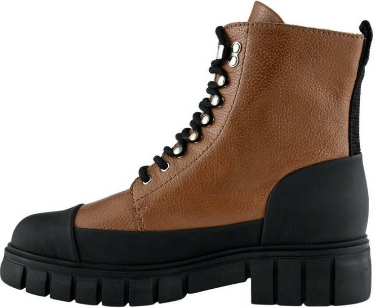 Shoe the Bear Rebel lace up boot leather Bruin Heren