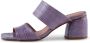 Shoe the Bear Runa muilezel leer Lavendel Croco Purple Dames - Thumbnail 1