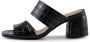 Shoe the Bear Runa mule leer Zwart Croco Black Dames - Thumbnail 3