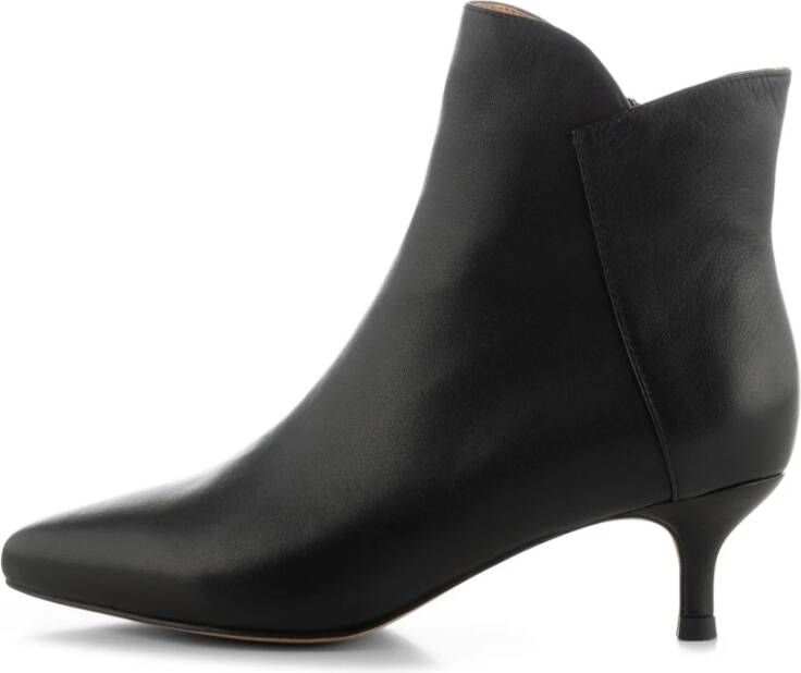 Shoe the Bear Elegante Leren Enkellaars met Ritssluiting Black Dames