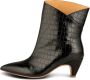 Shoe the Bear Stijlvolle Croco Leren Laars Black Dames - Thumbnail 1