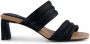 Shoe the Bear Sylvi Padded Strap Mule Zwart Satijn Zwart Dames - Thumbnail 8