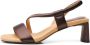 Shoe the Bear Sylvi Slingback Hoge Hak Sandalen Brown Dames - Thumbnail 1