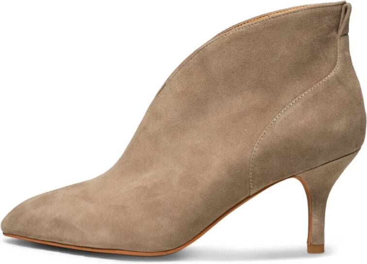 Shoe the Bear Valentine Suède Haklaarzen Taupe Beige Dames