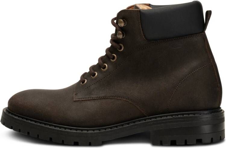 Shoe the Bear Warme Veterlaars van Suède Bruin Brown Heren