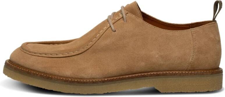 Shoe the Bear Waterafstotende Suede Wallabee Schoenen Beige Heren